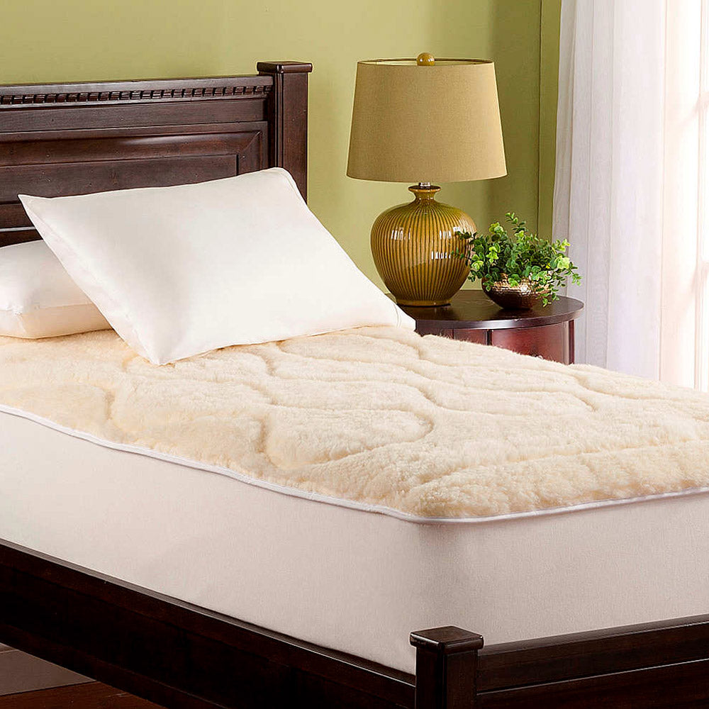 (Wool Side Shown) Mattress Pad - 16" depth