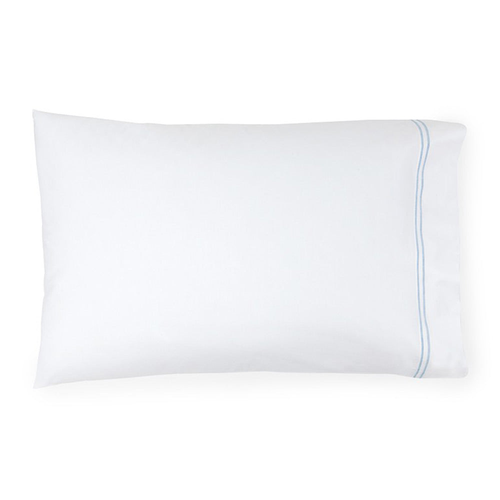 White/Blue. Pillowcase