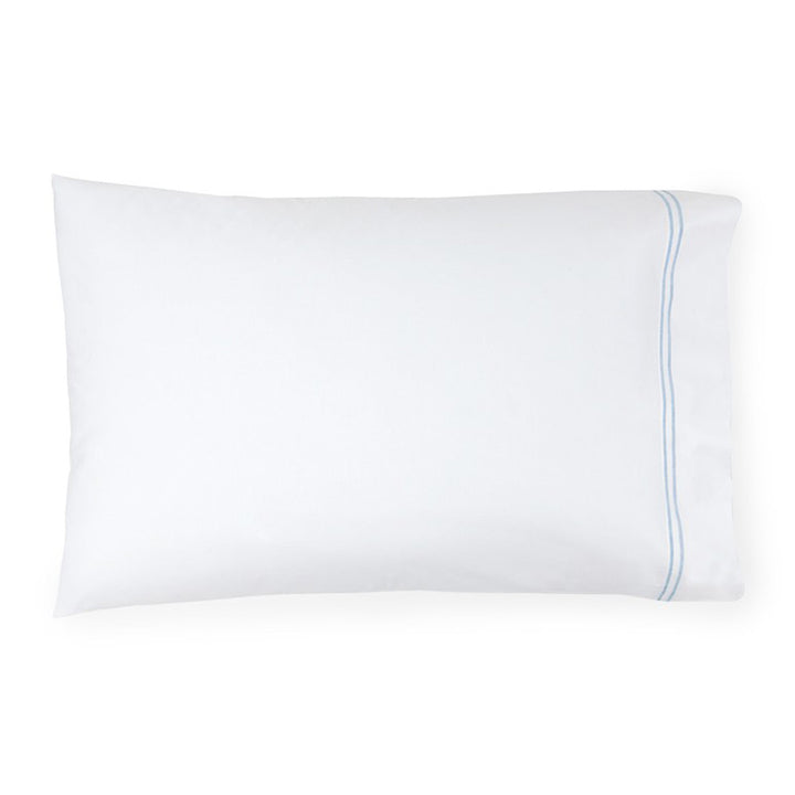 White/Blue. Pillowcase
