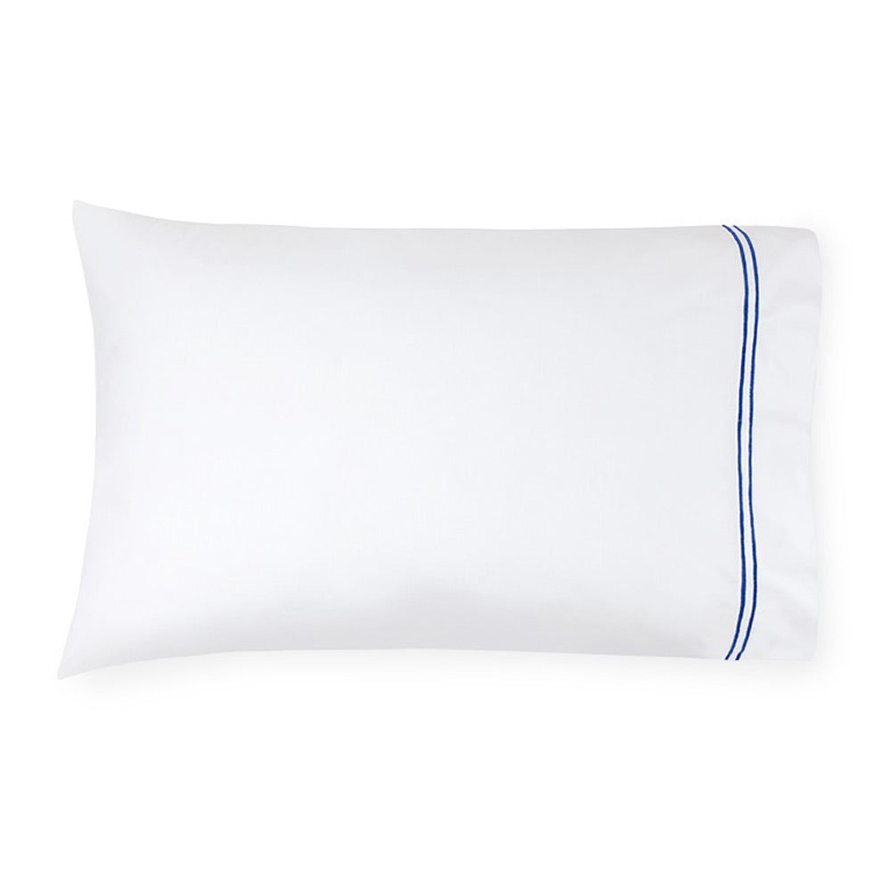 White/Cornflower Blue. Pillowcase