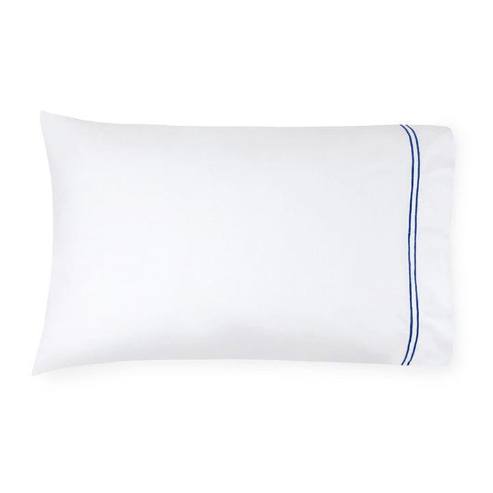 White/Cornflower Blue. Pillowcase