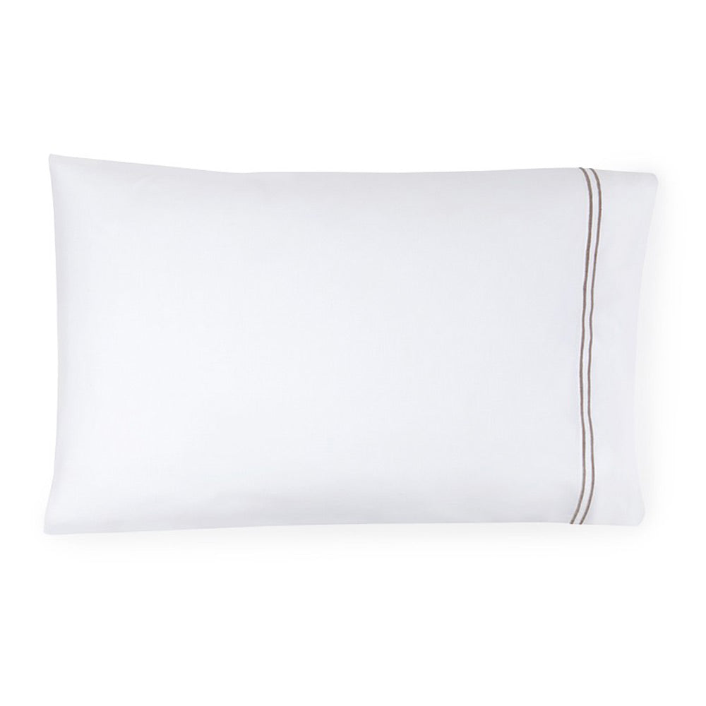 White/Grey. Pillowcase