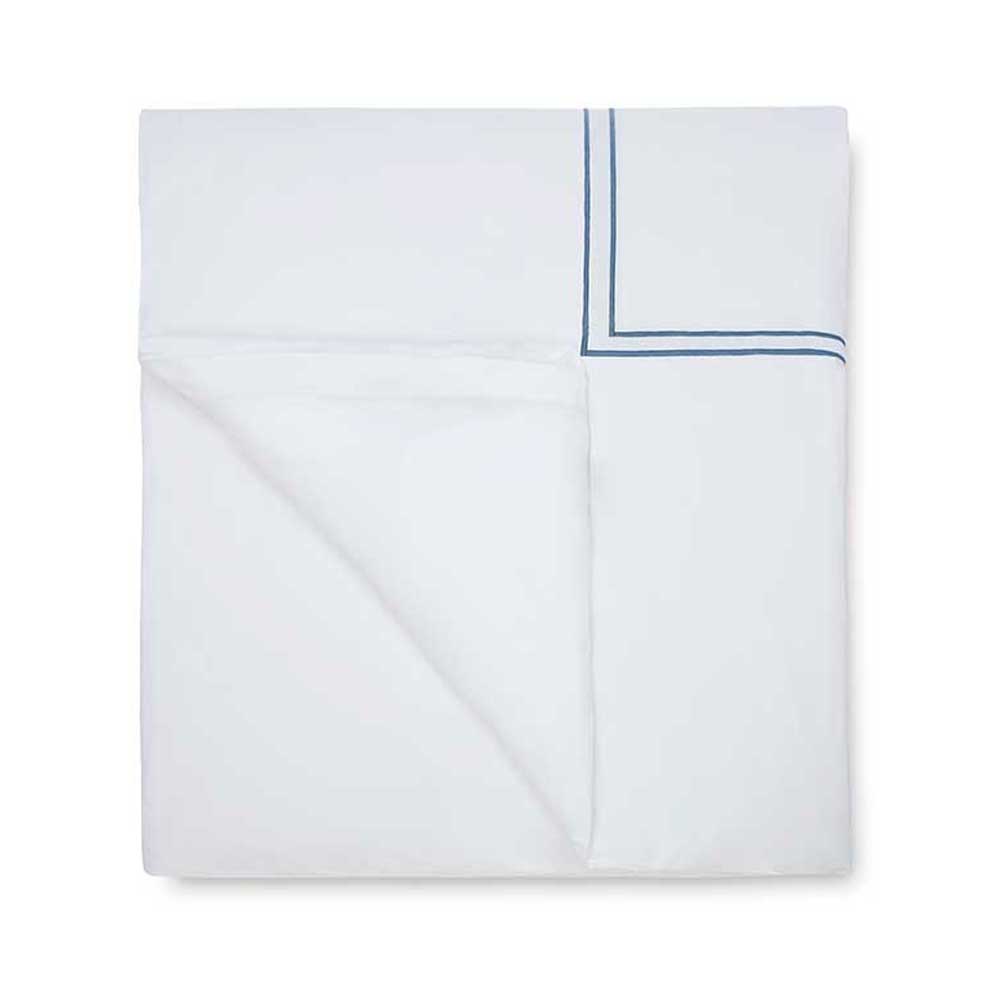 Duvet Cover. White/Cadet