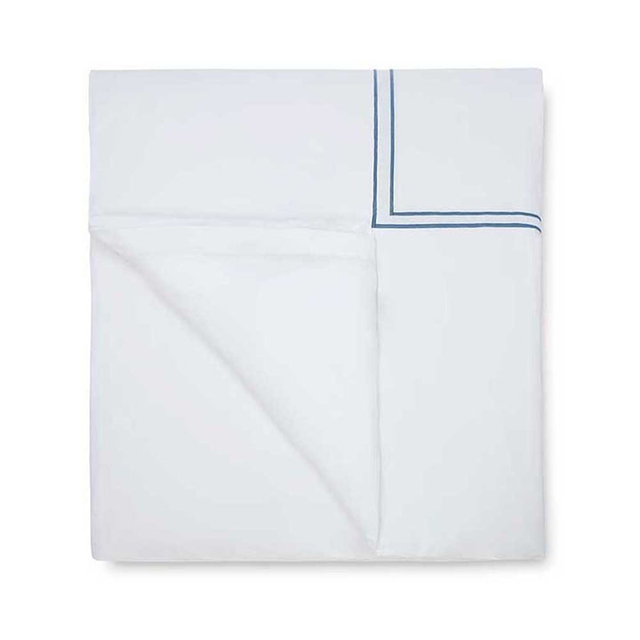 Duvet Cover. White/Cadet