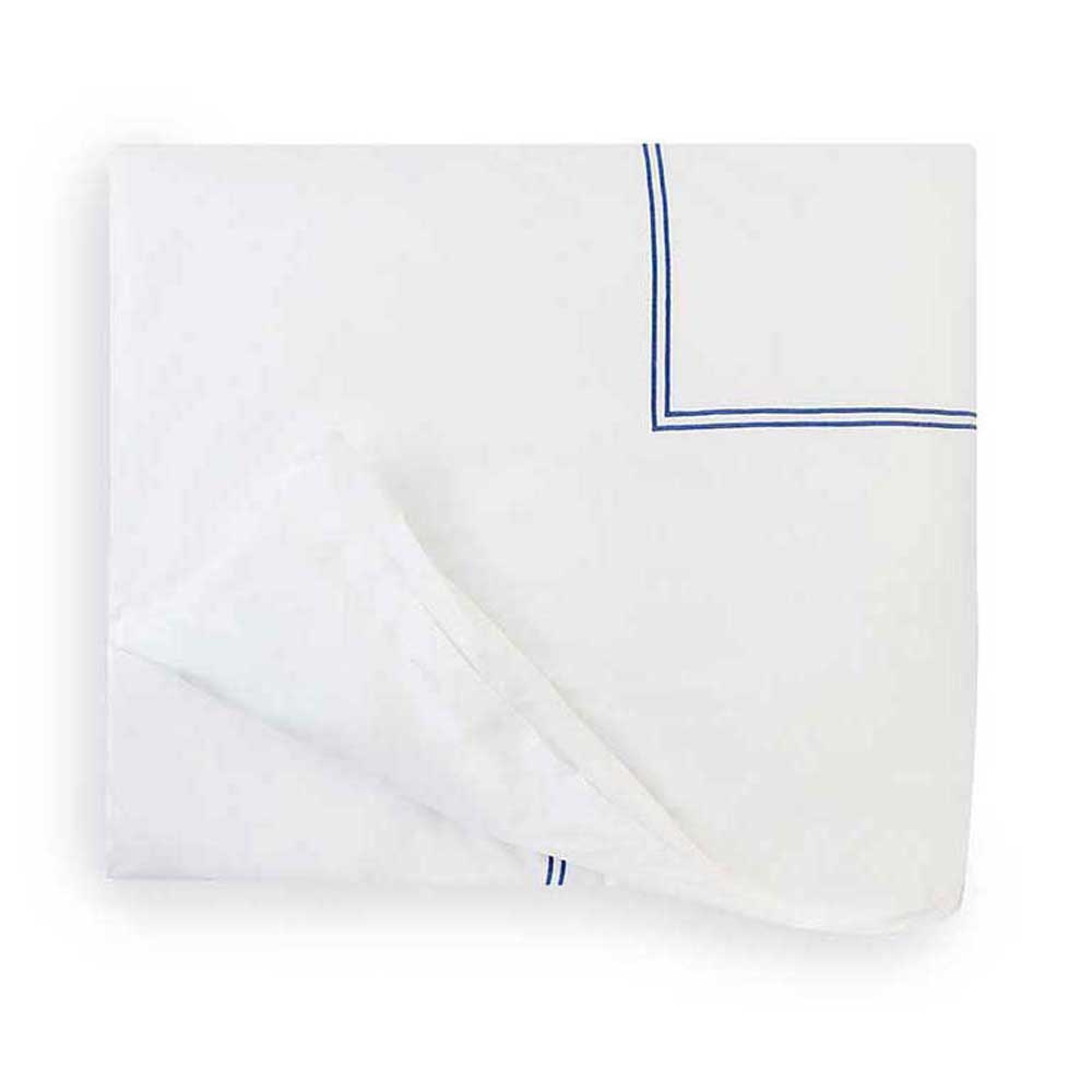 Duvet Cover. White/Navy