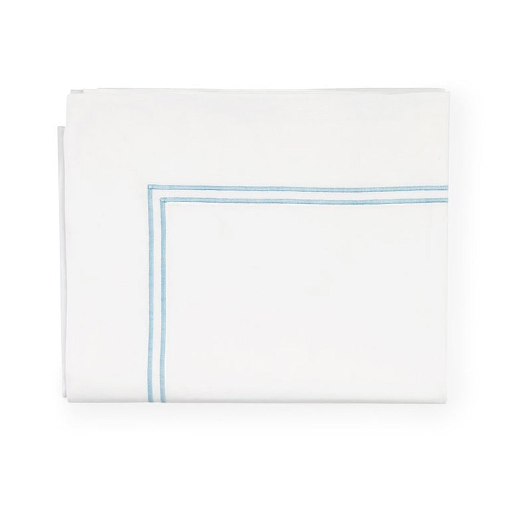 White/Blue. Flat Sheet
