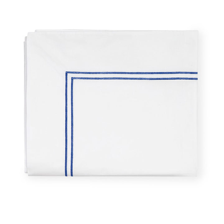White/Cornflower Blue. Flat Sheet