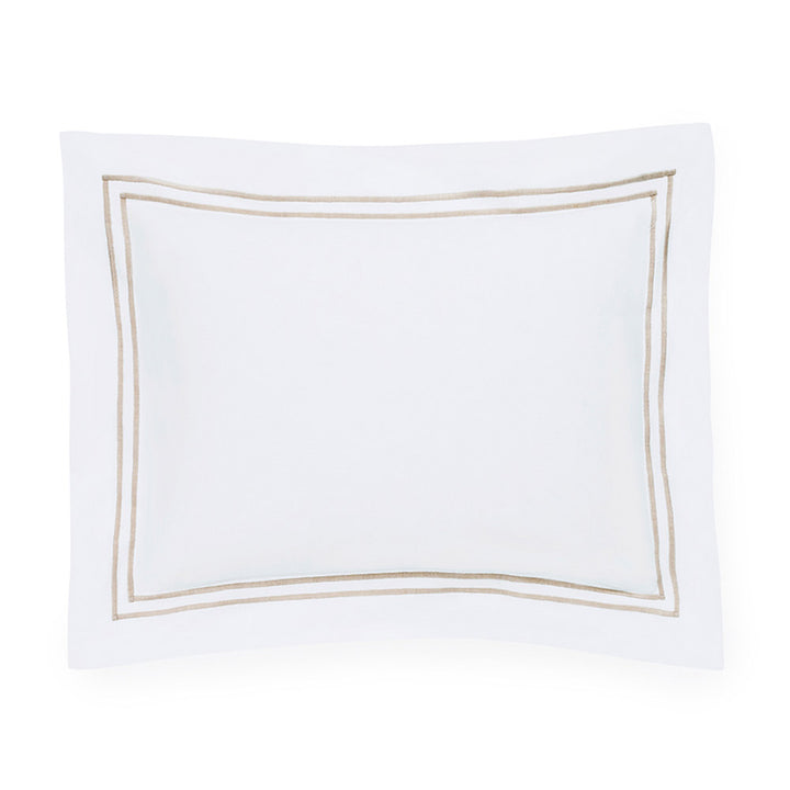 Sham. White/Taupe