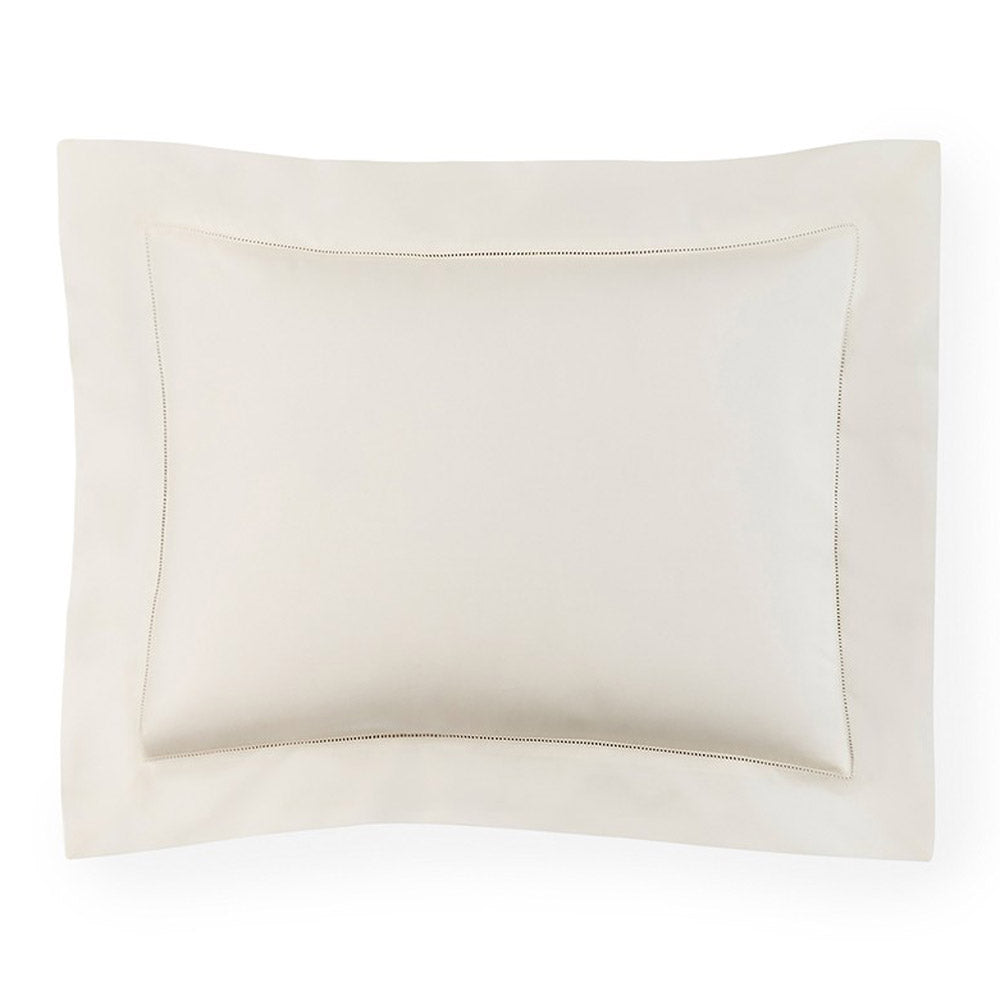 Giza Percale Sham. Ivory