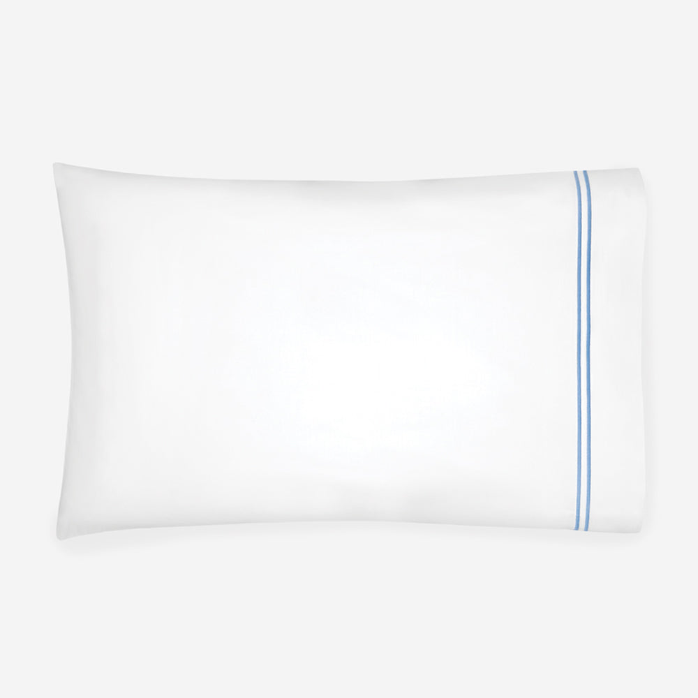 White/Ocean. Pillowcase