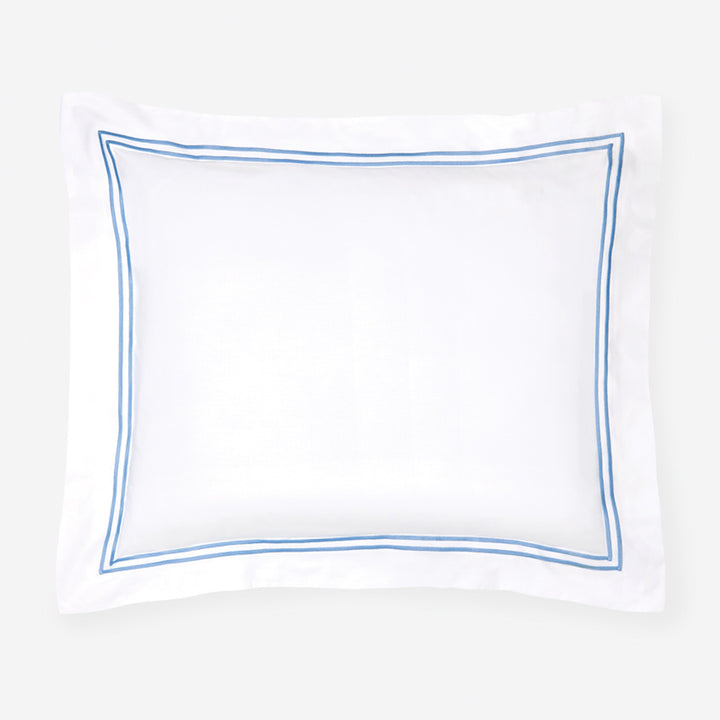 Euro Sham. White/Ocean