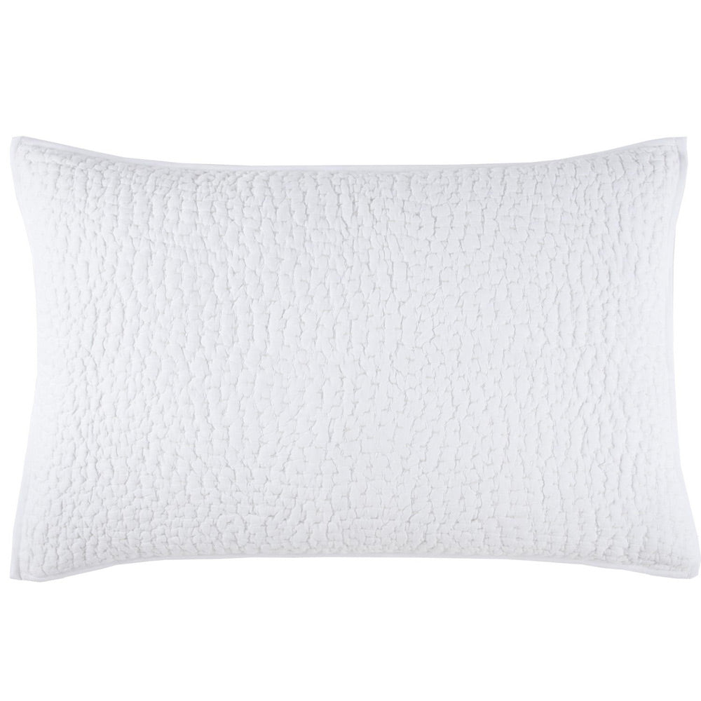 White Hand Stitched Sham