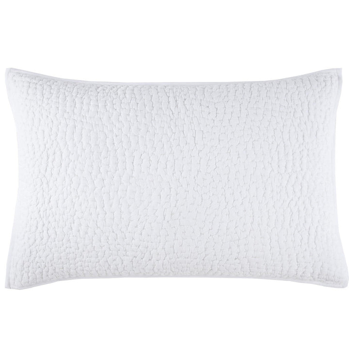 White Hand Stitched Sham