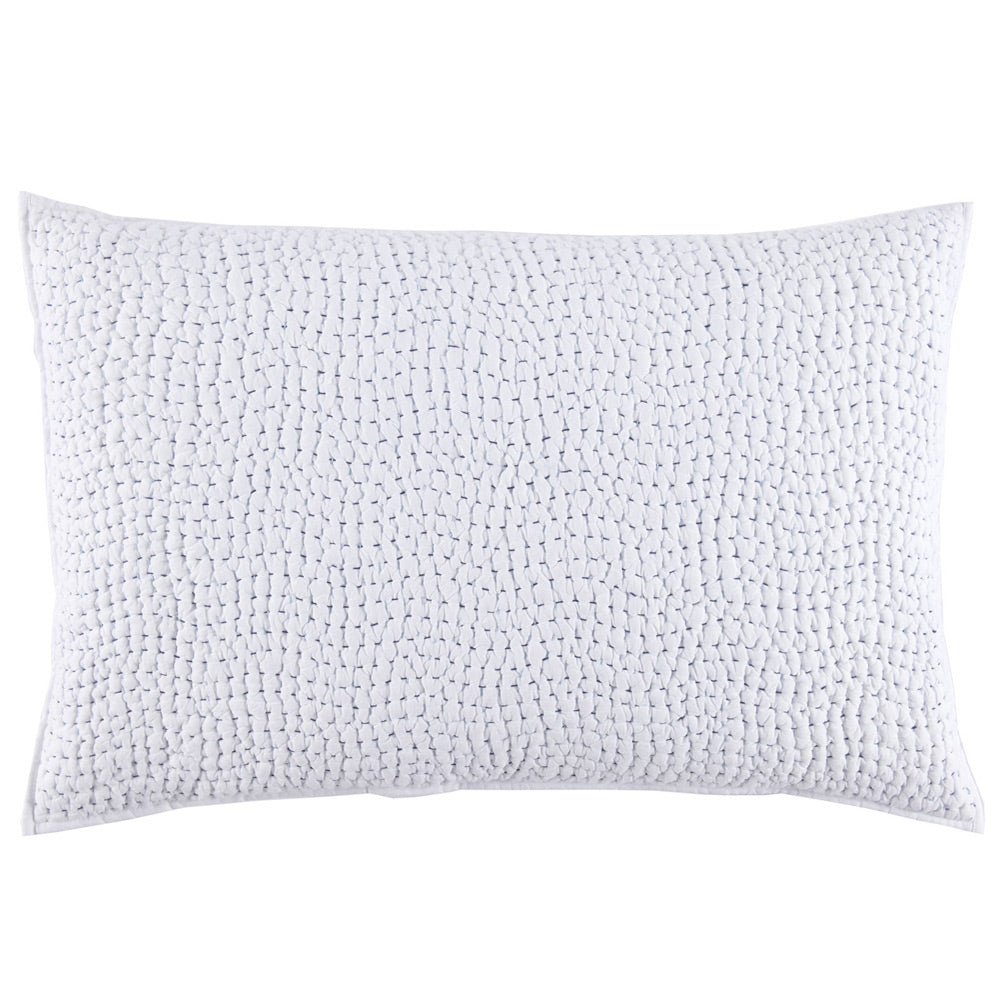 Light Indigo Hand Stitched Sham
