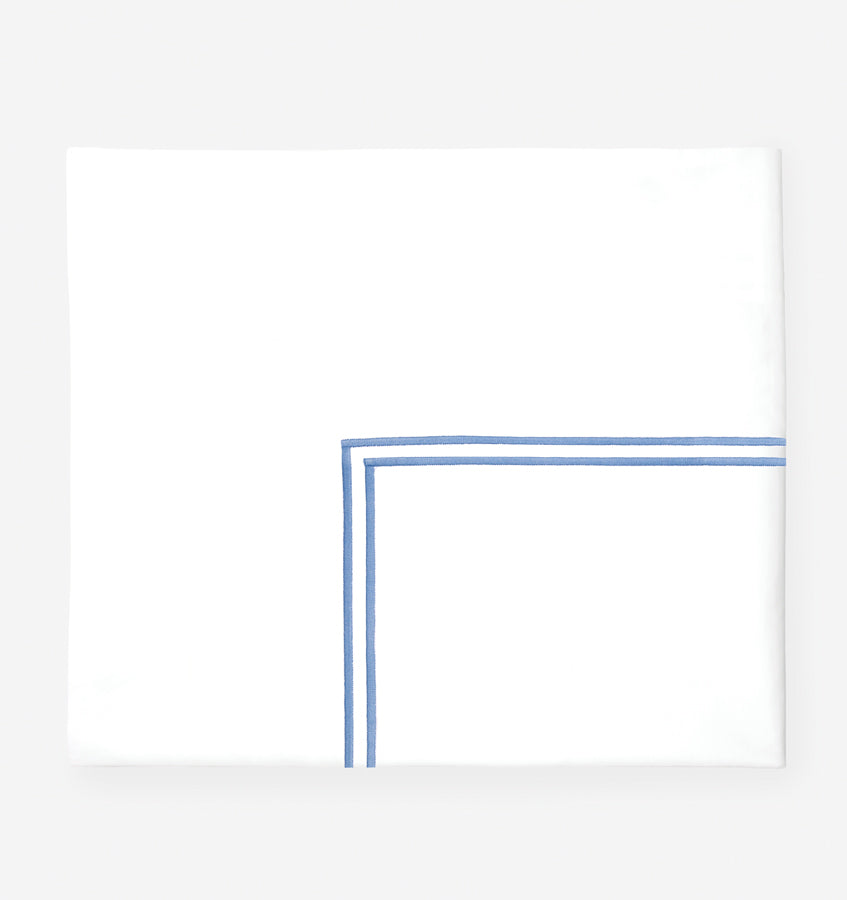 White/Ocean. Flat Sheet