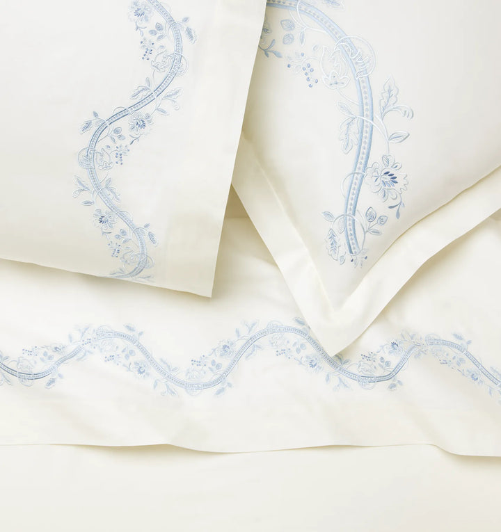 Isabella Embroidered Duvet Cover by Sferra