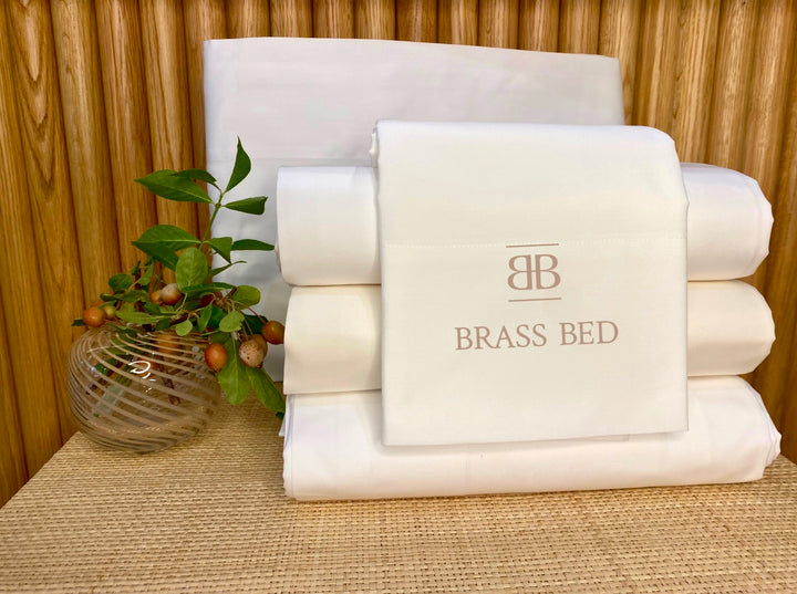 Lucia Percale Sheeting by The Brass Bed