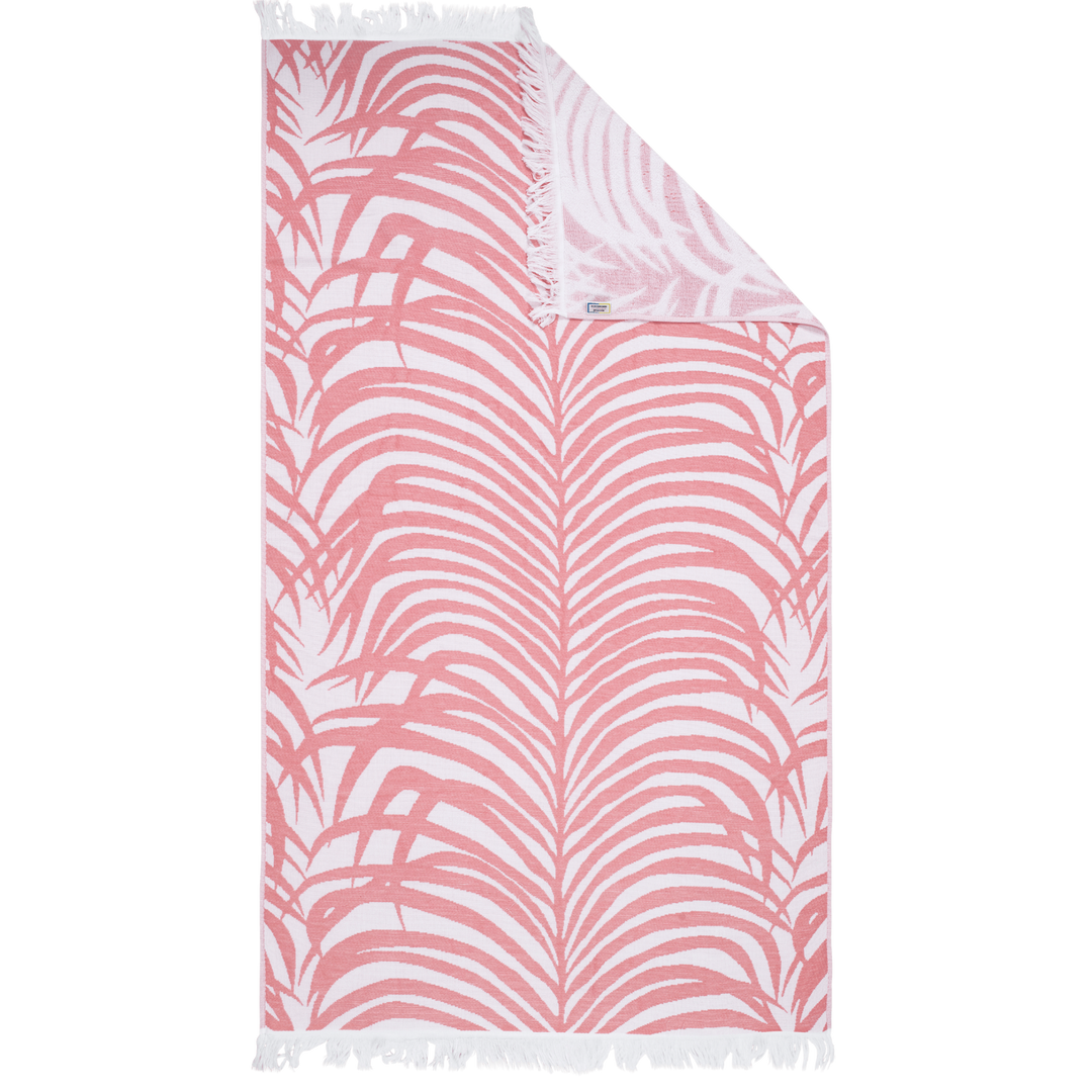 Flamingo Zebra Palm Beach Towel