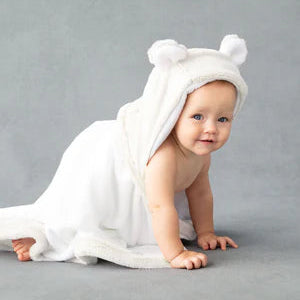 Cream Hooded Towel with Ears
