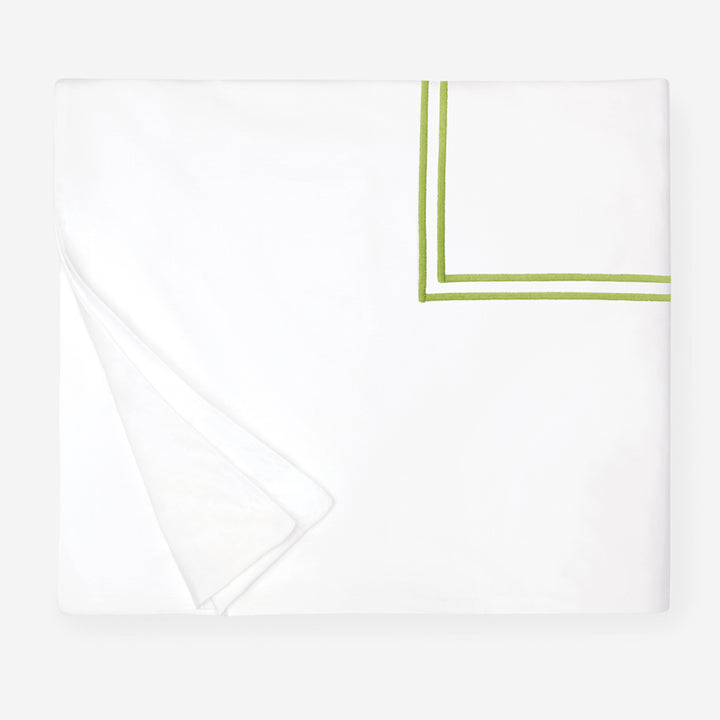 Duvet Cover. White/ Fern