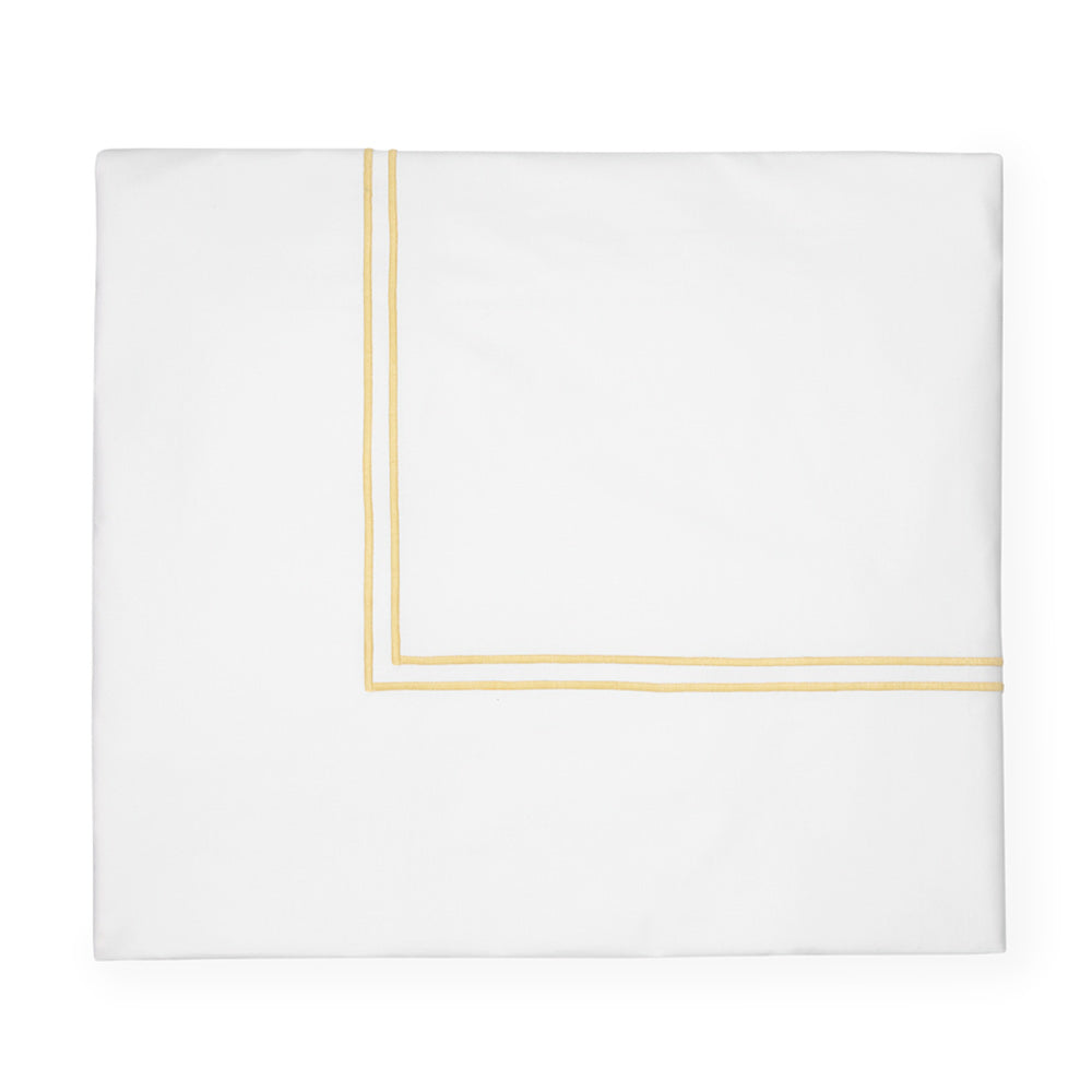 Duvet Cover. White/Banana