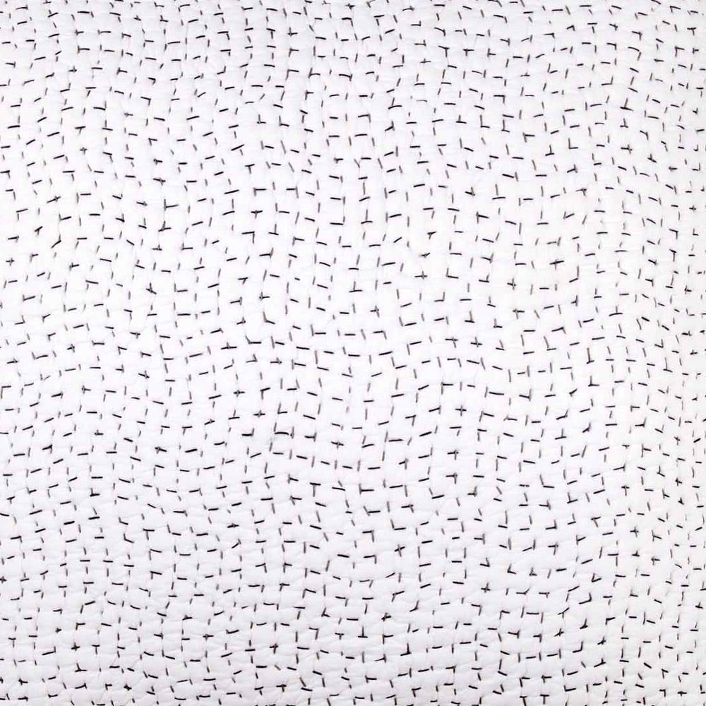 Gray. Hand Stitched