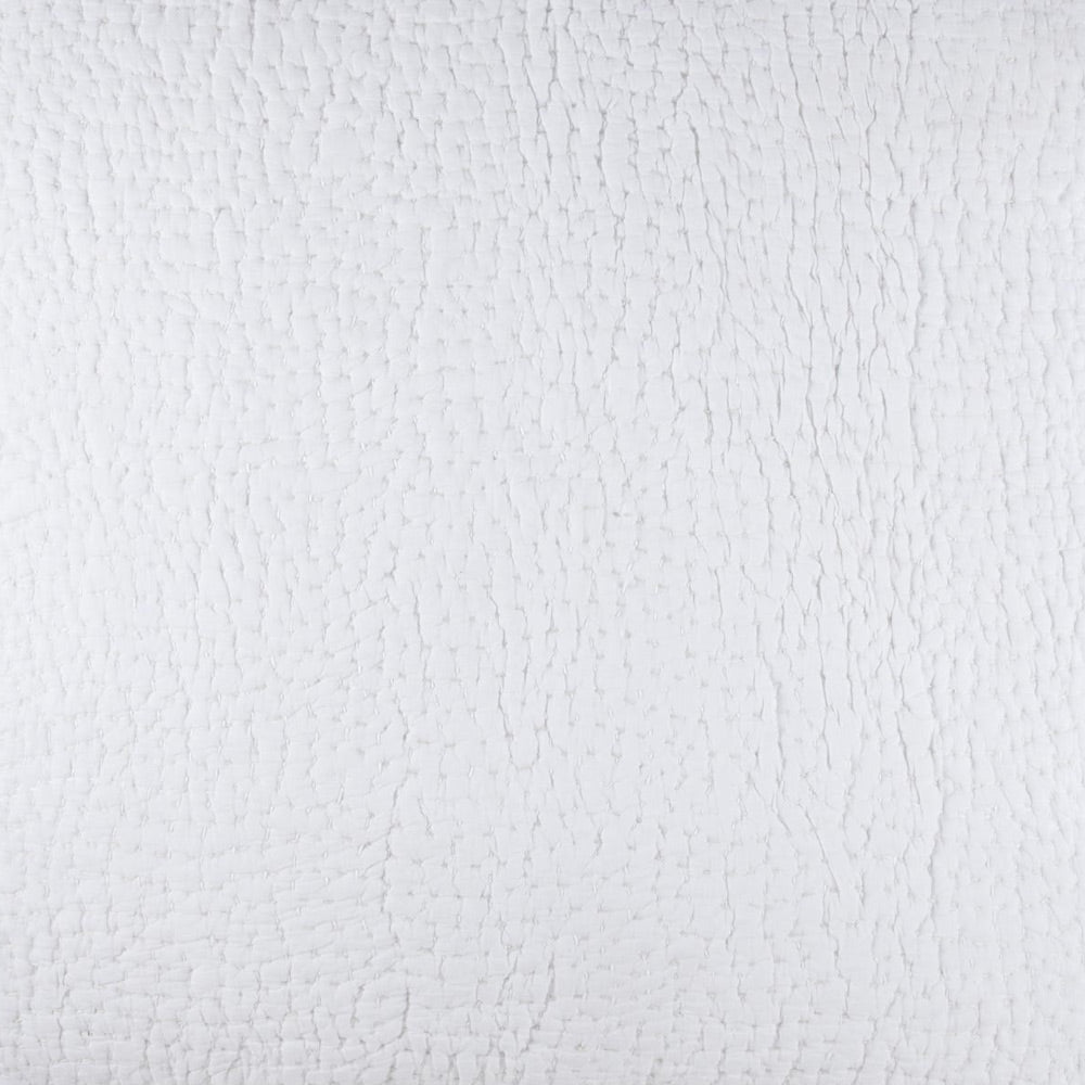 White. Hand Stitched