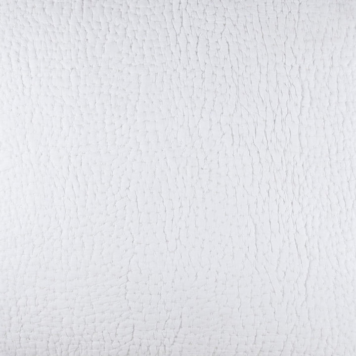 White. Hand Stitched