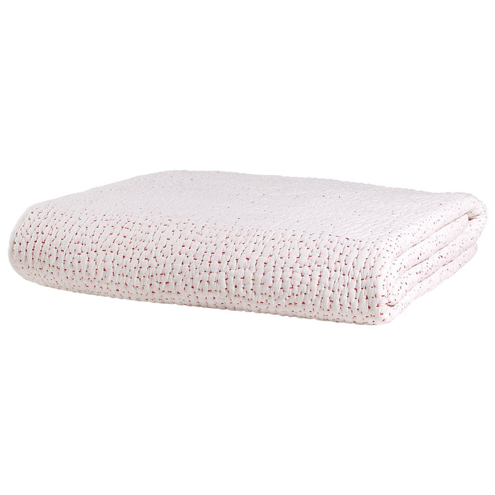 Lotus. Hand Stitched Coverlet