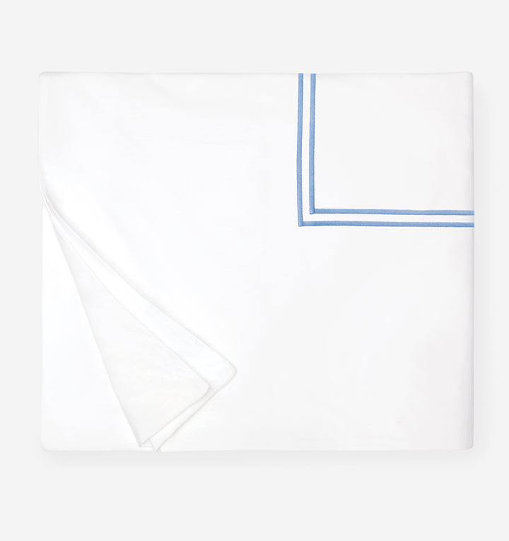Duvet Cover. White/Ocean