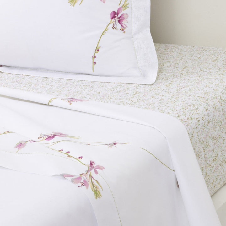 Fitted sheet with duvet cover