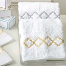 Matouk ^ Quatrefoil Guest Towel Set of 2 (14