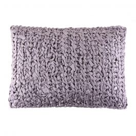 Ribbon Knit Lilac Decorative Pillow by Ann Gish