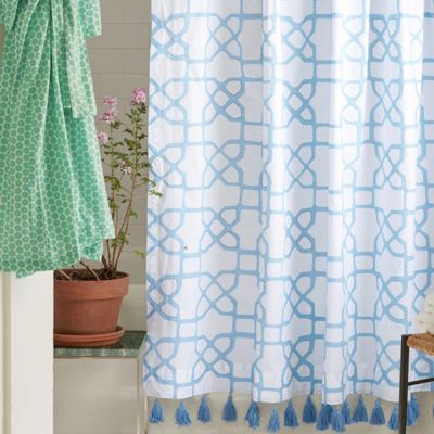 Alisha Organic Shower Curtain by John Robshaw