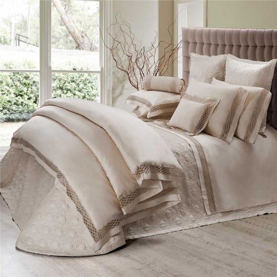Galon Lace Duvet Covers Shams By Dea Brass Bed Fine Linens